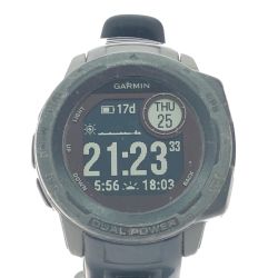 GARMIN ガーミン GPSスマートウォッチ インスティンクト デュアルパワー 専用充電器欠品 Instinct Dual Power Cランク