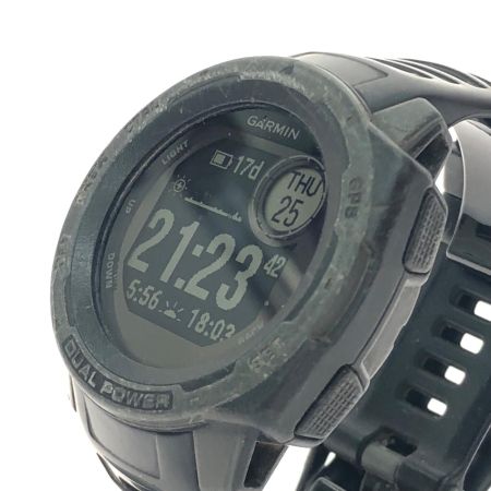 GARMIN ガーミン GPSスマートウォッチ インスティンクト デュアルパワー 専用充電器欠品 Instinct Dual Power