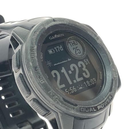 GARMIN ガーミン GPSスマートウォッチ インスティンクト デュアルパワー 専用充電器欠品 Instinct Dual Power