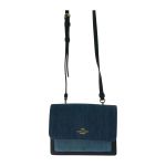 ▼▼ COACH コーチ レディース ショルダーバッグ デニムキャンバス 斜め掛け C3325 ブルー/バイカラー Bランク