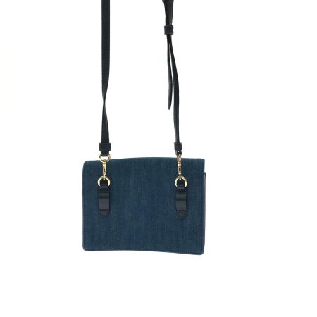  COACH コーチ レディース ショルダーバッグ デニムキャンバス 斜め掛け C3325 ブルー/バイカラー