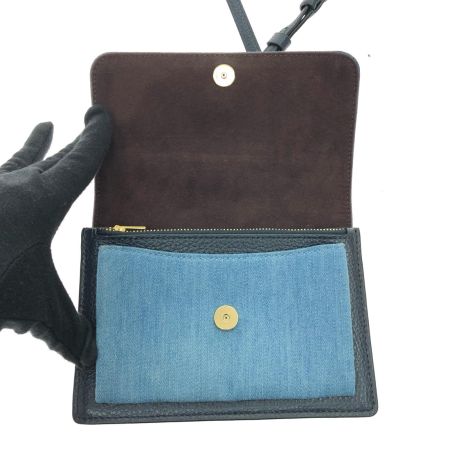  COACH コーチ レディース ショルダーバッグ デニムキャンバス 斜め掛け C3325 ブルー/バイカラー