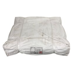 ▼▼  メーカー不明 防炎シート 白 5.4ｘ7.2m 450P 1枚 工事現場 野積み 防砂 災害 防災 備蓄 養生シート Sランク