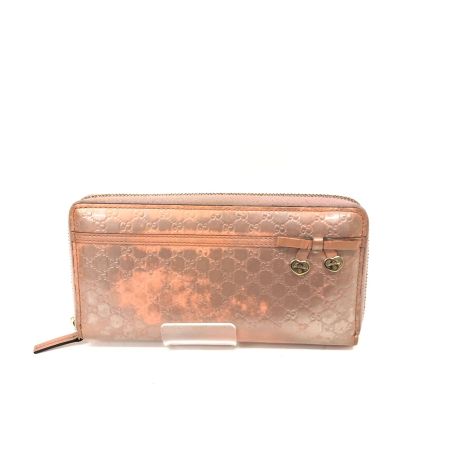 GUCCI グッチ レディース 長財布 ラウンドファスナー CANDY キャンディ 258406 ピンク