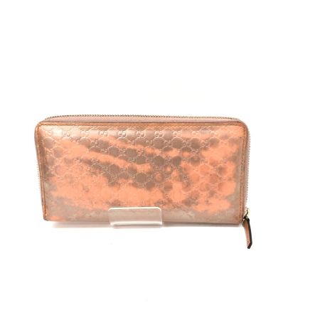  GUCCI グッチ レディース 長財布 ラウンドファスナー CANDY キャンディ 258406 ピンク