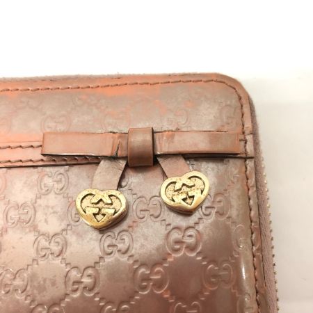  GUCCI グッチ レディース 長財布 ラウンドファスナー CANDY キャンディ 258406 ピンク
