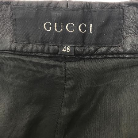  GUCCI グッチ パンツ GUCCI ブラック SIZE 46 牛革 339-0150-7516 ブラック