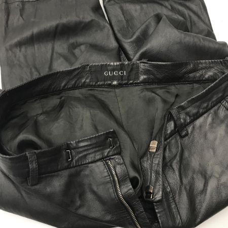  GUCCI グッチ パンツ GUCCI ブラック SIZE 46 牛革 339-0150-7516 ブラック