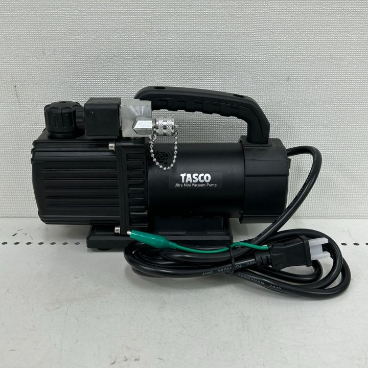 イチネンTASCO オイル逆流防止弁付ウルトラミニツーステージ真空ポンプ