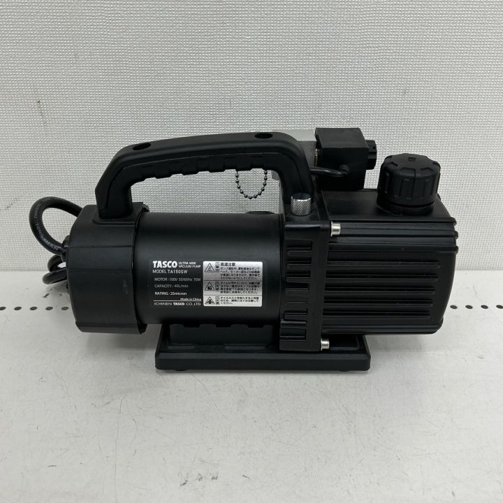 イチネンTASCO オイル逆流防止弁付ウルトラミニツーステージ真空ポンプ