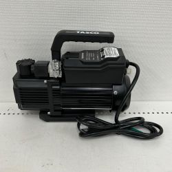 ▼▼ イチネンTASCO オイル逆流防止弁付高性能ツーステージ真空ポンプ TA150XD ブラック Aランク