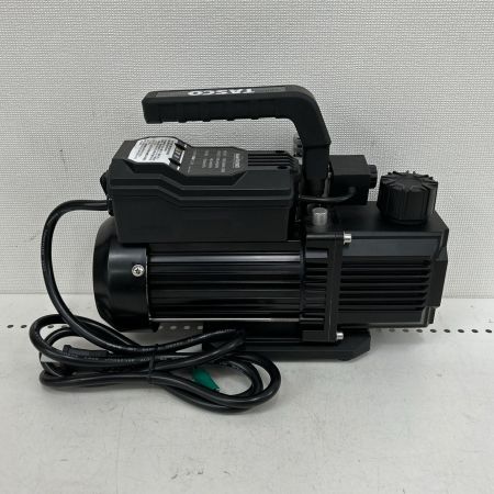  イチネンTASCO オイル逆流防止弁付高性能ツーステージ真空ポンプ TA150XD ブラック