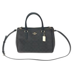 ▼▼ COACH コーチ レディース 2WAYバッグ ショルダー ハンドバッグ シグネチャー  F67026 ブラウン Aランク