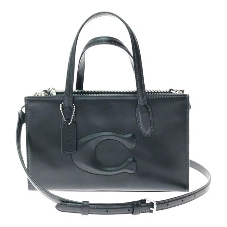  COACH コーチ レディース 2WAYバッグ ニーナ リファインド カーフ レザー スモール トート アウトレット CR097 ブラック