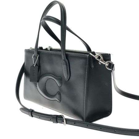  COACH コーチ レディース 2WAYバッグ ニーナ リファインド カーフ レザー スモール トート アウトレット CR097 ブラック