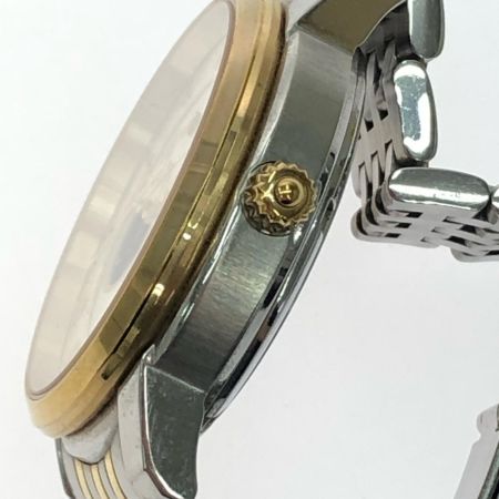  SEIKO セイコー メンズ腕時計 自動巻き プレサージュ ホワイト文字盤 裏スケルトン コンビベルト 4R39-00M0
