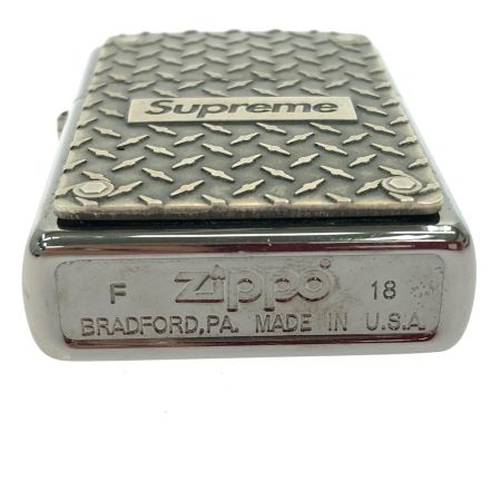  Zippo ジッポー オイルライター Supreme Diamond Plate シュプリーム ダイヤモンドプレートデザイン