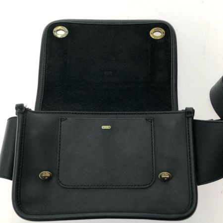  COACH コーチ ユニセックス ウエストバッグ レガシー レザー ウエストポーチ ターンロック 70722 ブラック