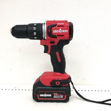  UBERMANN コードレス式 18V 充電式振動ドリルドライバー 5.0Ahセット 付属品完備 PSEマーク有 UB18VVDDBL50BPCG