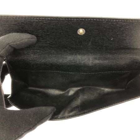  GUCCI グッチ メンズ 二つ折り長財布 インターロッキング ダブルホック  ブラック