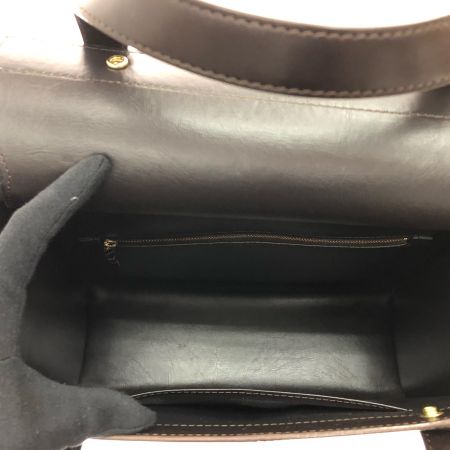  ITAGAKI いたがき鞄 レディース ショルダートート ハンドバッグ レザー Leather craft by Emi ダークブラウン