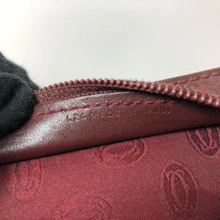 mustde Cartier マスト ドゥ カルティエ セカンドバッグ マストライン クラッチバッグ ワインレッド 