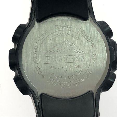 CASIO メンズ腕時計 電波ソーラー デジタルウォッチ PROTREK プロトレック PRW-3000