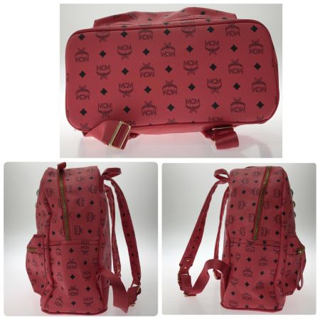 MCM エムシーエム リュック デイパック ロゴグラム MXA25V121CO001 ショッキングピンク