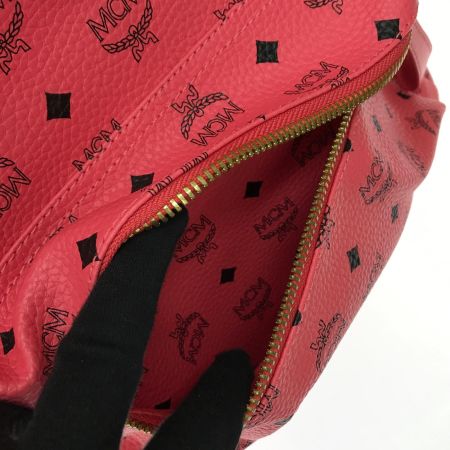  MCM エムシーエム リュック デイパック ロゴグラム MXA25V121CO001 ショッキングピンク