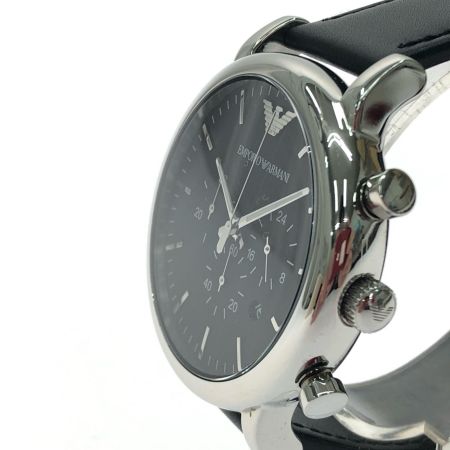  EMPORIO ARMANI エンポリオアルマーニ メンズ腕時計 クオーツ レザーベルト アナログ AR1828