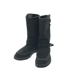 ▼▼ Chippewa レディース エンジニアブーツ スエード 24cmくらい L97883 ブラック Aランク