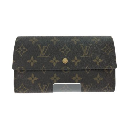  LOUIS VUITTON ルイヴィトン レディース 三つ折り長財布 モノグラム ポルトフォイユ・インターナショナル  M61217 ブラウン