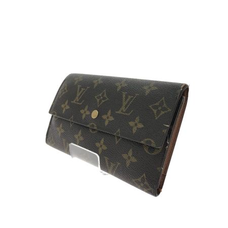  LOUIS VUITTON ルイヴィトン レディース 三つ折り長財布 モノグラム ポルトフォイユ・インターナショナル  M61217 ブラウン