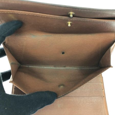  LOUIS VUITTON ルイヴィトン レディース 三つ折り長財布 モノグラム ポルトフォイユ・インターナショナル  M61217 ブラウン