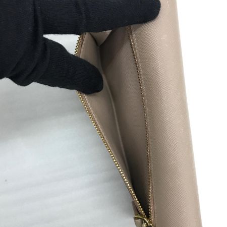  PRADA プラダ 長財布 サフィアーノ ベージュ