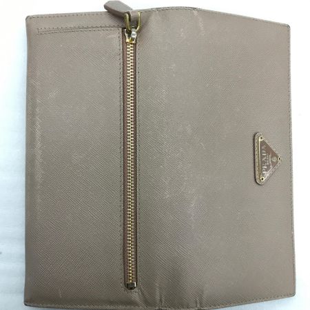  PRADA プラダ 長財布 サフィアーノ ベージュ