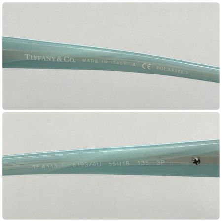  Tiffany & Co. ティファニー アイウェア サングラス  TF4113-F ケース付 TF4113-F ブラック×ブルー