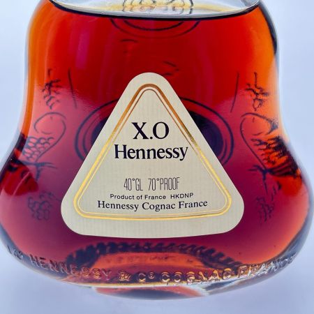  Hennessy ヘネシー X.O コニャック 金キャップ/クリアボトル 350ml 40％ 未開栓