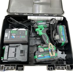 HiKOKI ハイコーキ インパクトドライバ コードレス式 36v 充電器・充電池2個・ケース付 WH36DD グリーン Sランク