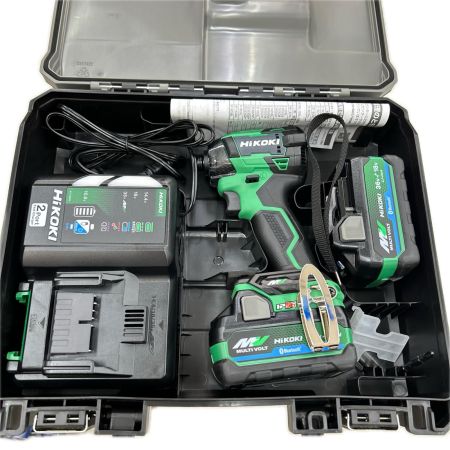 HiKOKI ハイコーキ インパクトドライバ コードレス式 36v 充電器・充電池2個・ケース付 WH36DD グリーン