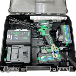 HiKOKI ハイコーキ インパクトドライバ コードレス式 36v 充電器・充電池2個・ケース付 WH36DD グリーン Sランク