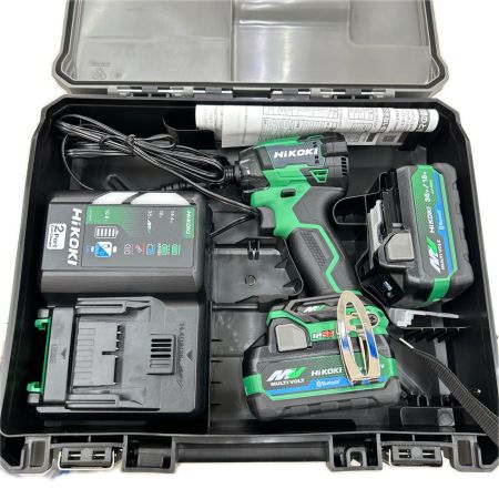 HiKOKI ハイコーキ インパクトドライバ コードレス式 36v 充電器・充電池2個・ケース付 WH36DD グリーン