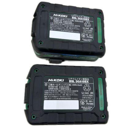 HiKOKI ハイコーキ インパクトドライバ コードレス式 36v 充電器・充電池2個・ケース付 WH36DD グリーン