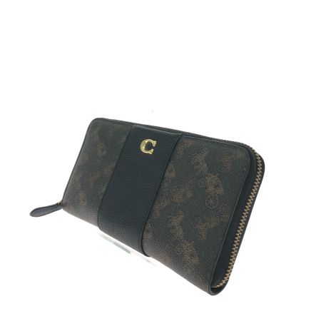  COACH コーチ レディース 長財布 アコーディオンジップウォレット ホース アンド キャリッジ CI212 ブラウン