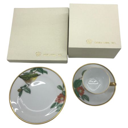  大倉 テーブルウェア 洋食器 カップ ケーキ皿 野鳥シリーズ