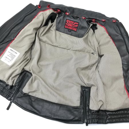  UNION JAP ライダースジャケット SIZE L 着脱式の衿ボアとボアライナー付き ブラック