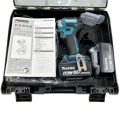 MAKITA マキタ インパクトドライバ コードレス式 18v 充電器・充電池2個・ケース付 TD173DRGX ブルー Sランク