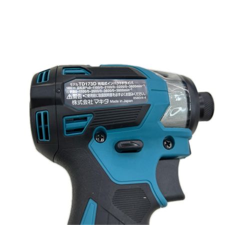 MAKITA マキタ インパクトドライバ コードレス式 18v 充電器・充電池2個・ケース付 TD173DRGX ブルー