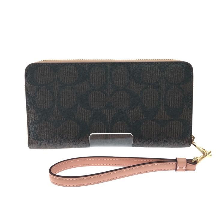 COACH コーチ レディース長財布 ラウンドファスナー シグネチャー