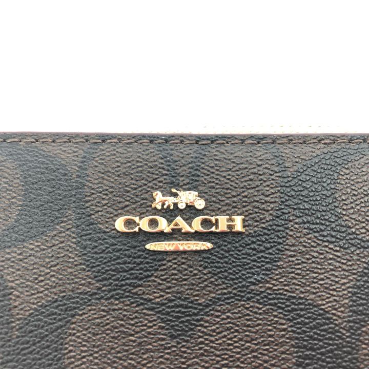 COACH コーチ レディース長財布 ラウンドファスナー シグネチャー